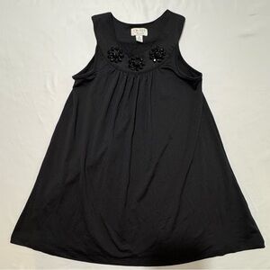 The Children's Place (Place 1989) Girls Black A-Line Bejeweled Dress Size S 5/6